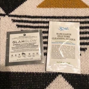 Glamglow and Kiehl’s face masks